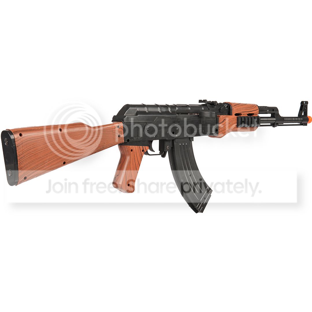 UKARMS AK47 SPRING AIRSOFT RIFLE GUN w/ LASER SIGHT 6mm BB BBs eBay